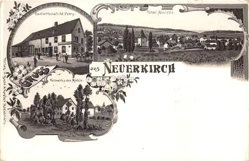 Gruss aus Neuerkirch - Litho -715904