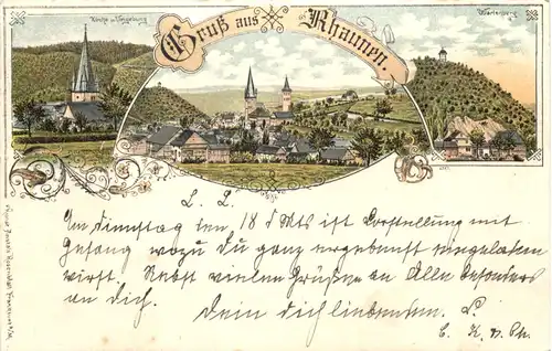 Gruss aus Rhaunen - Litho -715932