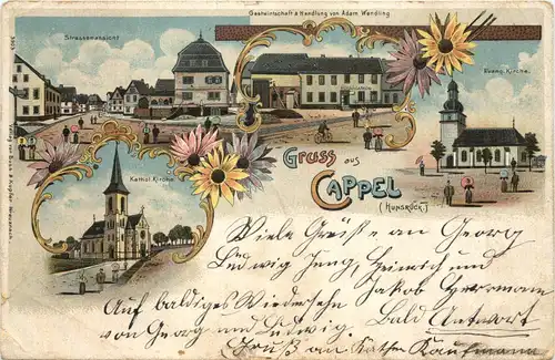 Gruss aus Cappel Hunsrück - Litho -716090