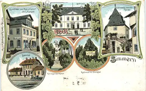 Gruss aus Simmern Hunsrück - Litho -715984