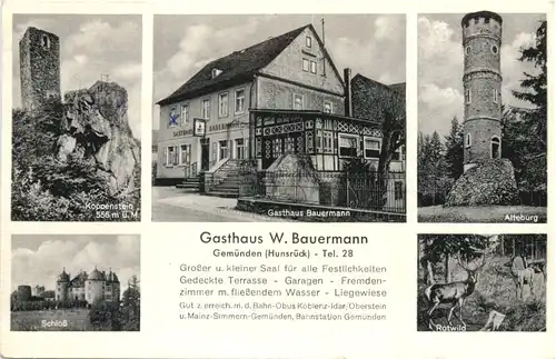 Gemünden im Hunsrück - Gasthaus W. Bauermann -716064