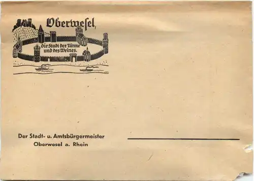 Oberwesel - Stadtbürgermeister Umschlag -716310