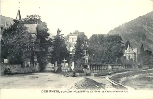 Boppard - Villenpartie am Ende der Rheinpromenade -716236