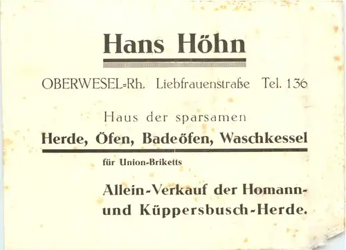 Oberwesel - Hans Höhn -716292
