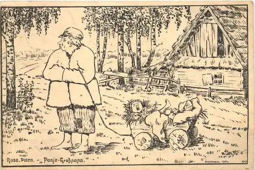 Russisch Polen Panje Grosspapa - Feldpost -716468