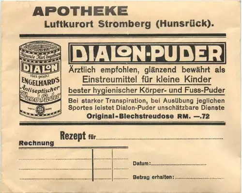 Stromberg Hunsrück - Apotheke Umschlag -716364