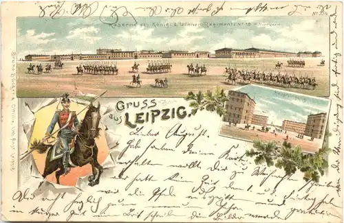 Gruss aus Leipzig - Litho -716626