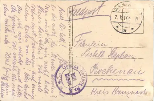 Deutsche Offiziere im Gespräch mit einem Bauern - Feldpost -716852