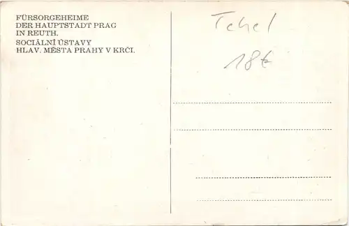Reuth - Fürsorgeheime der Hauptstadt Prag -716802