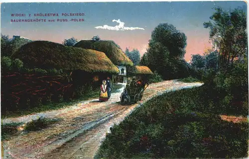 Bauerngehöfte aus Russ. Polen - Feldpost -716868