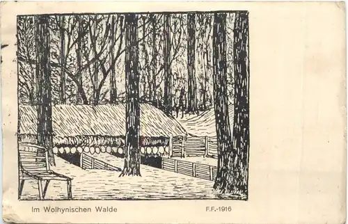 WW1- Im Wolhynischen Walde - Feldpost -717118