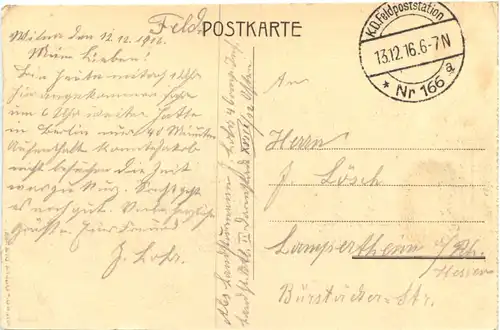 Wilno - Bahnhof - Feldpost -717044