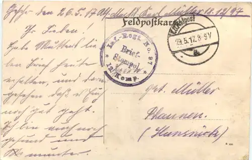 WW1- Fernsprecherunterstand im Walde - Feldpost -717106