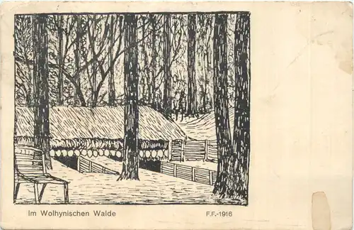 WW1- Im Wolhynischen Walde - Feldpost -717126