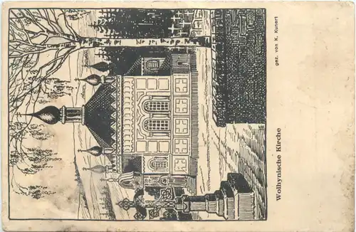 Walhynische Kirche - Feldpost -717110