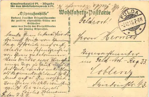 Zerschossene Häuser in Hohenstein Ostpreussen -717268