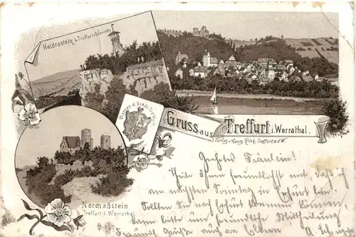 Gruss aus Treffurt - Litho -717230