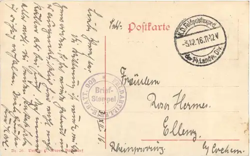 WW1 - Kriegergräber bei Repenye - Karpathen - Ukraine - Feldpost -717298