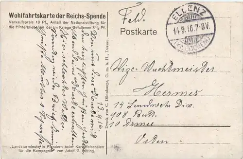 WW1 - Landsturmleute in Flandern -717294