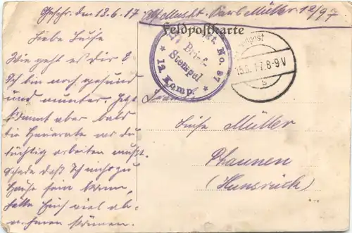 WW1 Melniza - Feldpost -717334