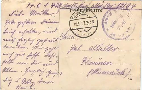 WW1 Wolhynische Winterlandschaft - Feldpost -717336