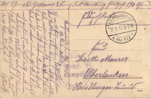 WW1 - Bauernhaus in Russland - Feldpost -717304