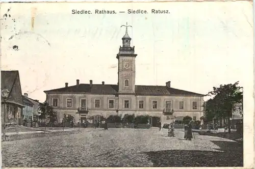 Siedlec - Siedlce - Rathaus - Feldpost -717356