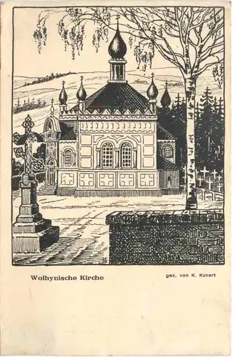 WW1 Wolhynische Kirche - Feldpost -717346