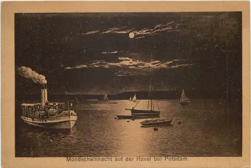 Mondscheinnacht auf der Havel bei Potsdam -717200