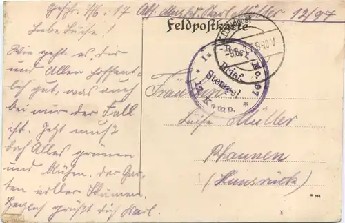 WW1 Wolhynische Winterlandschaft - Feldpost -717344