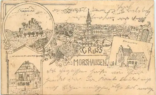 Gruss aus Morshausen - Litho -717622