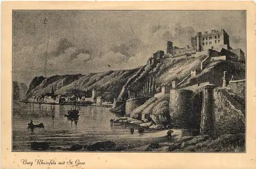 Burg Rheinfels mit St. Goar - 100 Jahre Volksfest1949 -717618
