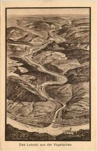 Das Lahntal aus der Vogelschau -717794