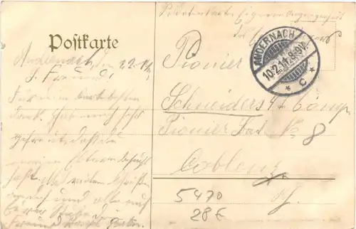 Andernach - Hohe Strasse mit evangel. Kirche -718014