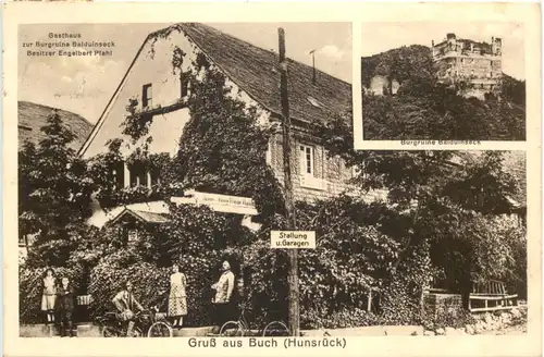 Gruss aus Buch Hunsrück - Gasthaus zur Burgruine Balduinstein -717900