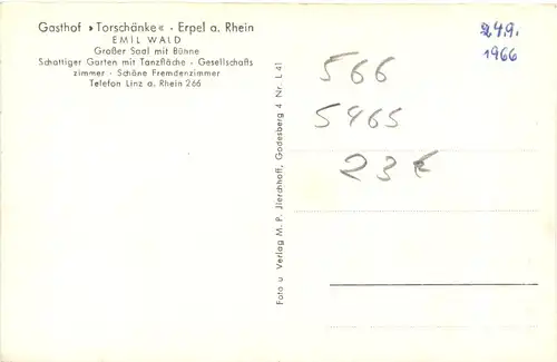 Erpel am Rhein - Gasthof Torschänke -718020