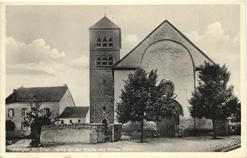 Edingen Kr. Trier - Partie an der Kirche - Ralingen -718162