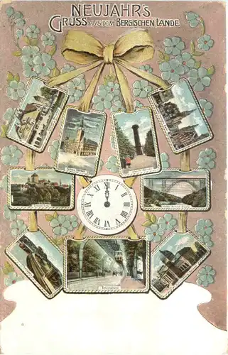 Neujahrsgruss aus dem Bergischen Lande - Litho -718272