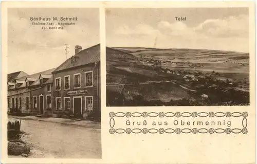 Gruss aus Obermennig - Gasthaus M Schmitt - Konz -718278