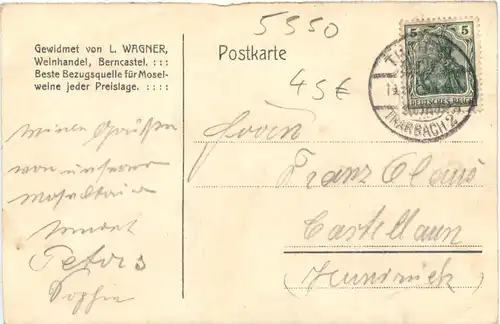 Bencastel-Cues - Gruss von der Mosel - Litho -718420