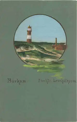 Borkum - Handgemalte Karte -718812