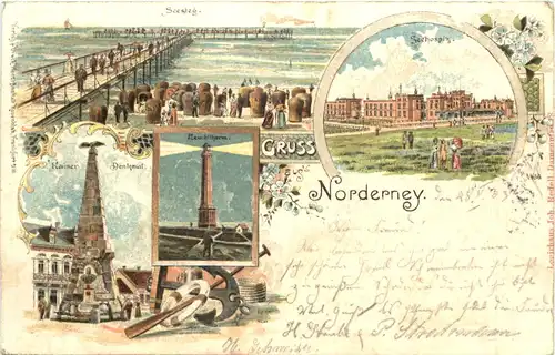 Gruss aus Norderney - Litho -718948