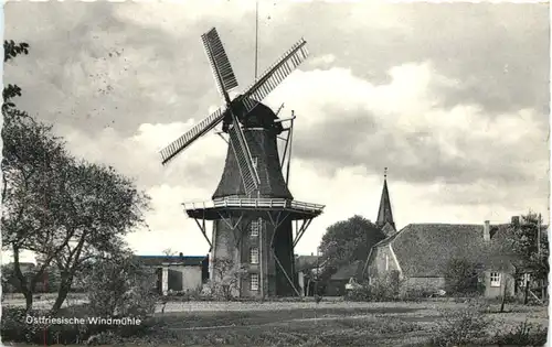Ostfriesische Windmühle -719198