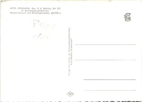 St. Andreasberg - Hotel Bergmann -719574