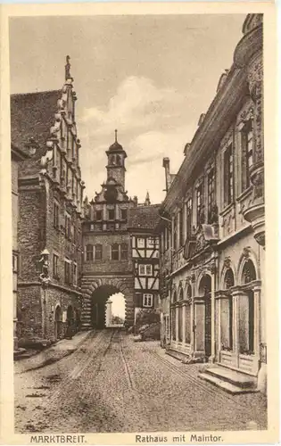 Marktbreit - Rathaus mit Maintor -720326