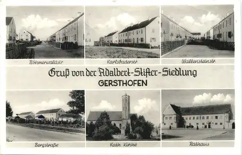 Gersthofen - Gruß von der Adalbert Stifter Siedlung -720412