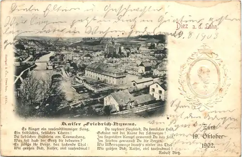 Diez an der Lahn - Kaiser Friedrich Hymne 1902 -720572