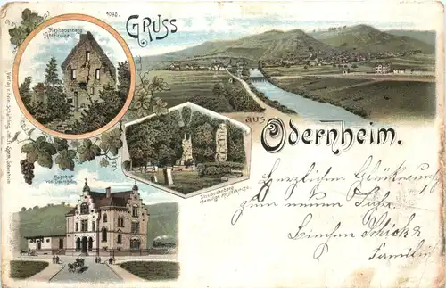 Gruss aus Odernheim - Litho -720614