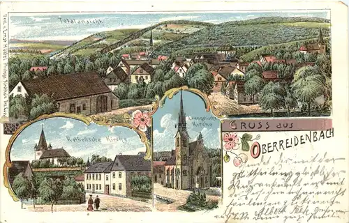 Gruss aus Oberreidenbach - Litho -720792