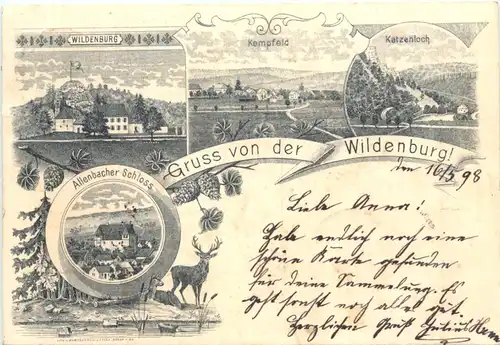 Gruss von der Wildenburg - Vorläufer - Kempfeld -720762